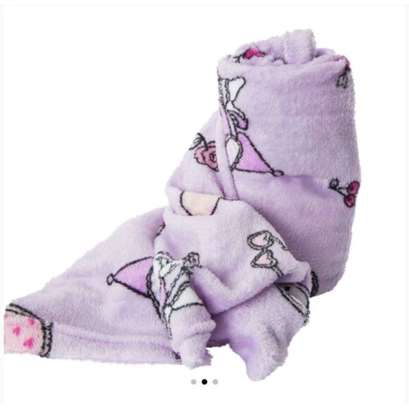 NEW! My Melody and Kuromi Striped Silk Touch Blanket 40in x 50in! - Picture 3 of 3